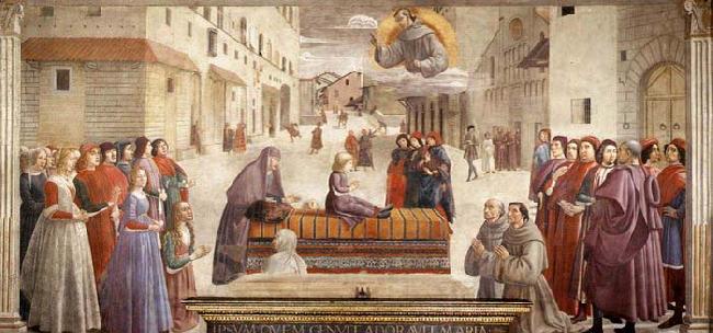 GHIRLANDAIO, Domenico Resurrection of the Boy Spain oil painting art